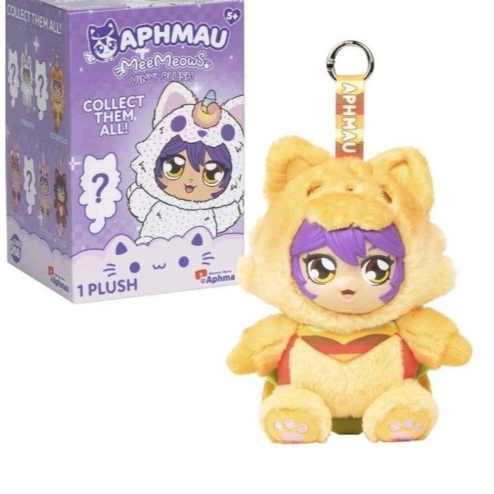 Aphmau Vinyl Plush Bag Charm Cheeseburger Cat Brand new sealed